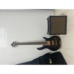[급처] 코트 Cort C4 Plus OVMH 베이스 + CM15G 앰프 세트 — 상태 최상